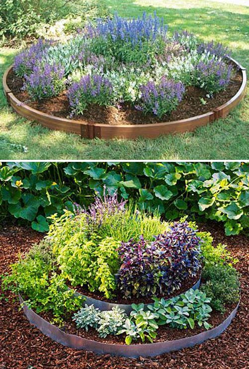 Top 19 Cool Ideas to Create a Round Garden Bed with Recycled Things