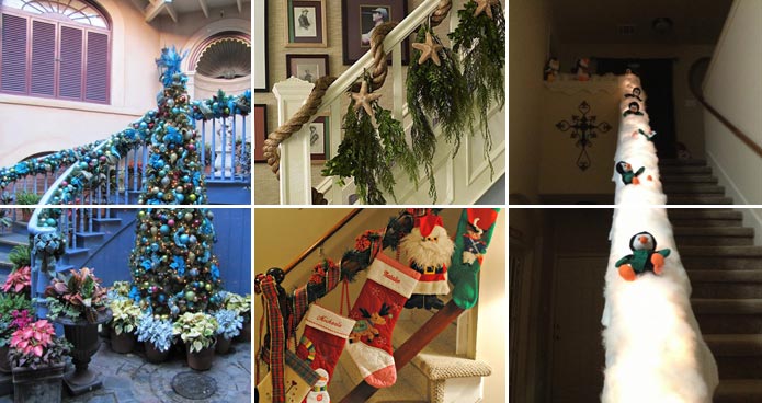 35 Irresistible Ideas To Decorate Your Stairs in The Spirit Of Christmas