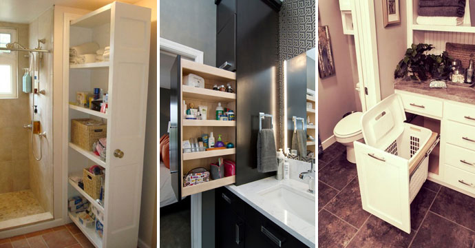 Cool Pull-out Storage Ideas For Bathroom