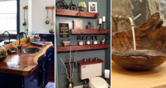 22 Ways to Boost and Refresh Your Bathroom by Adding Wood Accents