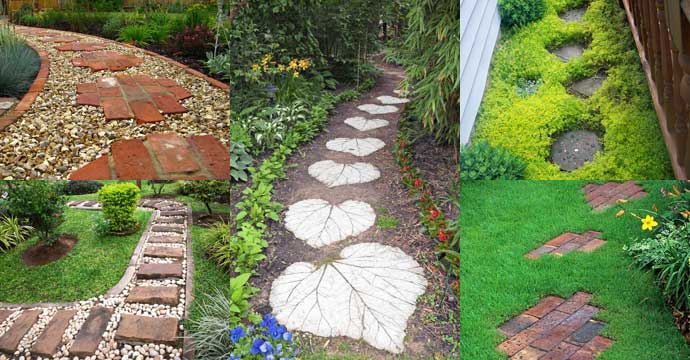 Lay A Stepping Stones And Path Combo To, Outdoor Stepping Stones Walkways