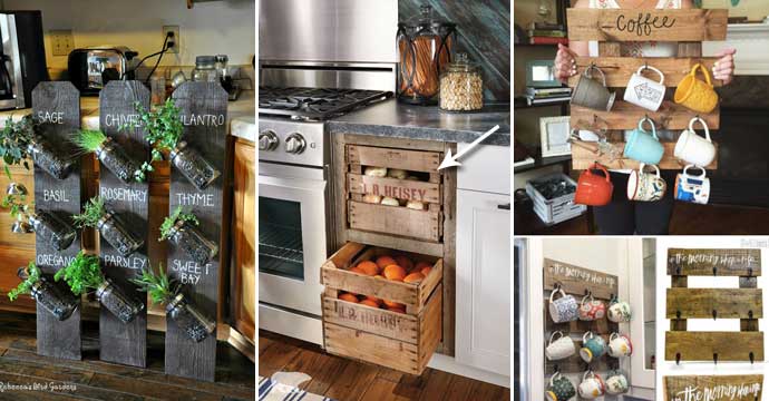 Top 23 Cool DIY Kitchen Pallets Ideas You Should Not Miss