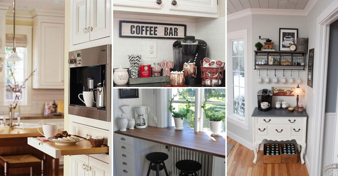 24 Places to Which You Can Build a Home Coffee Station