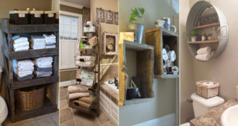 Decorative Rustic Storage Projects for Your Bathroom