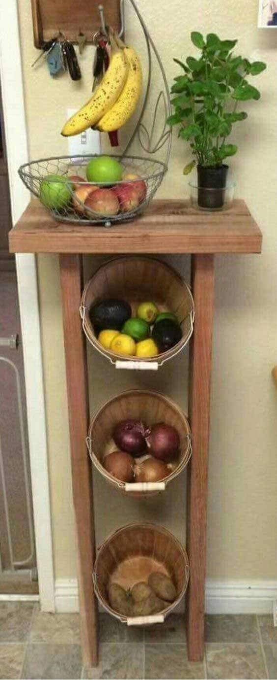 11 Useful DIY Fruit And Veggie Storage Ideas - Cool DIYs