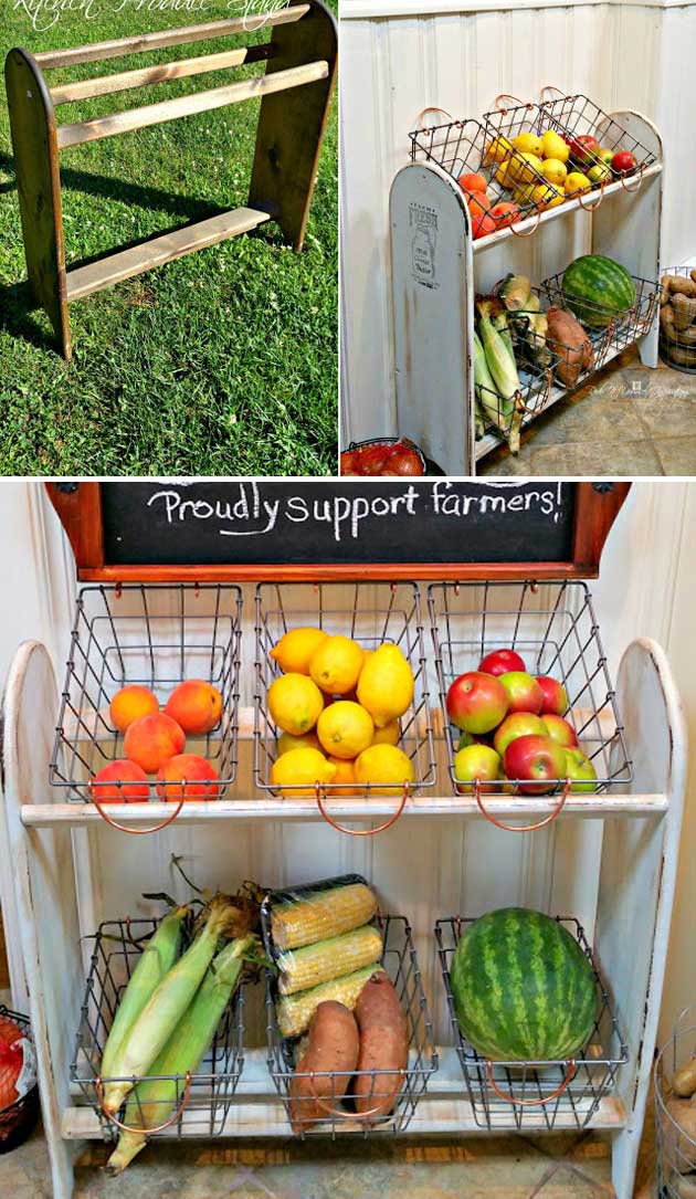11 Useful DIY Fruit And Veggie Storage Ideas - Cool DIYs