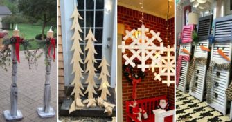 22 Most Simple and Beautiful Reclaimed Wood Christmas Decorations