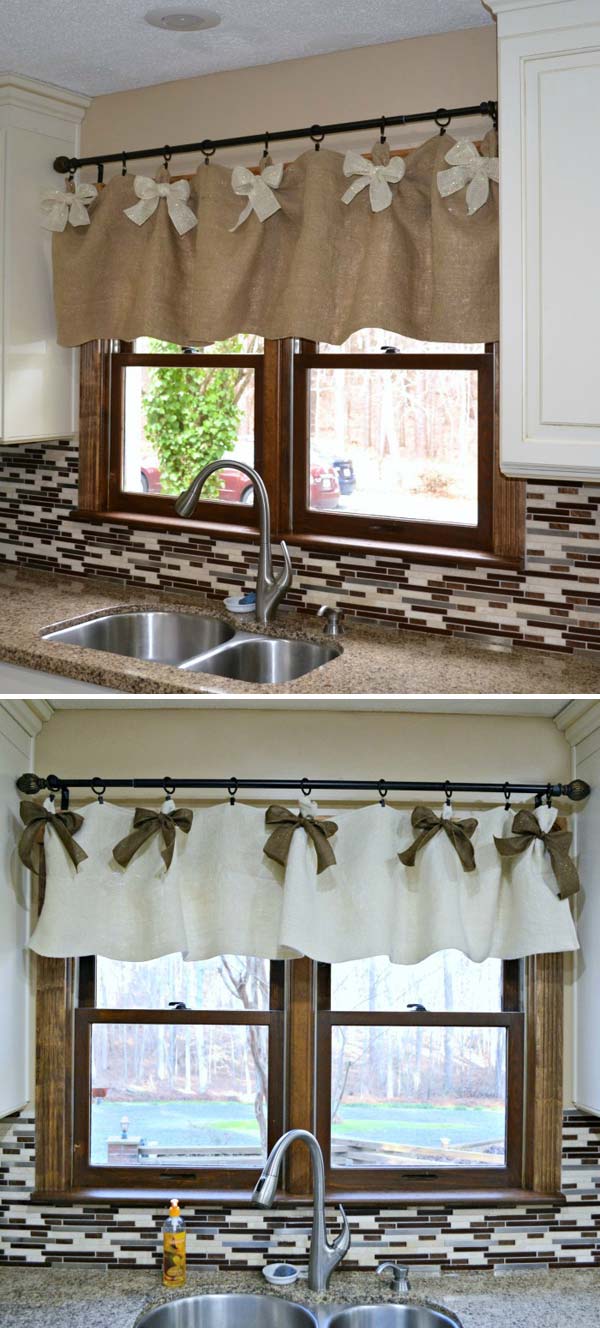 no burlap valance