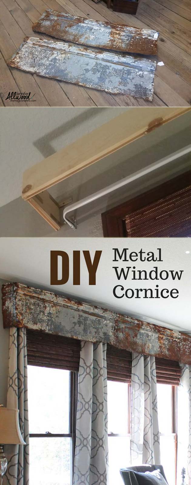 diy metal window cornice