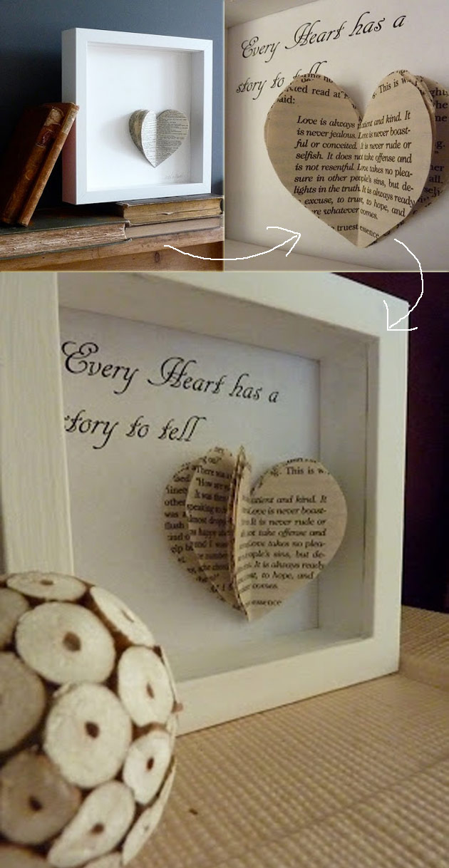 Book Heart Art