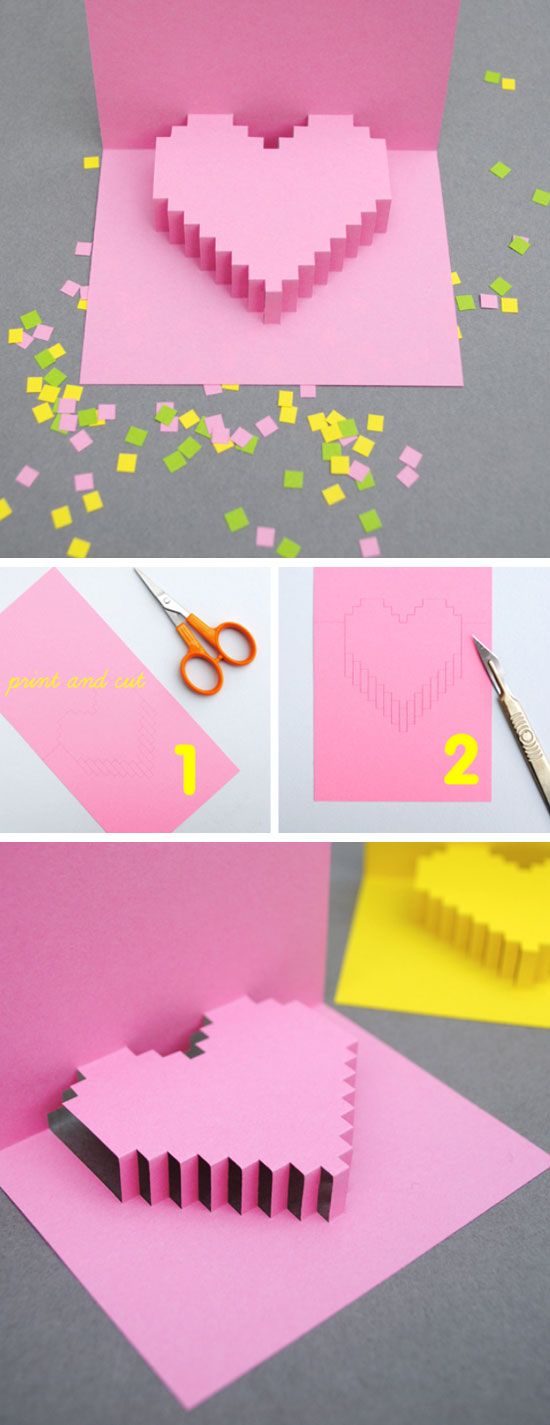 Pixelated Popup Card