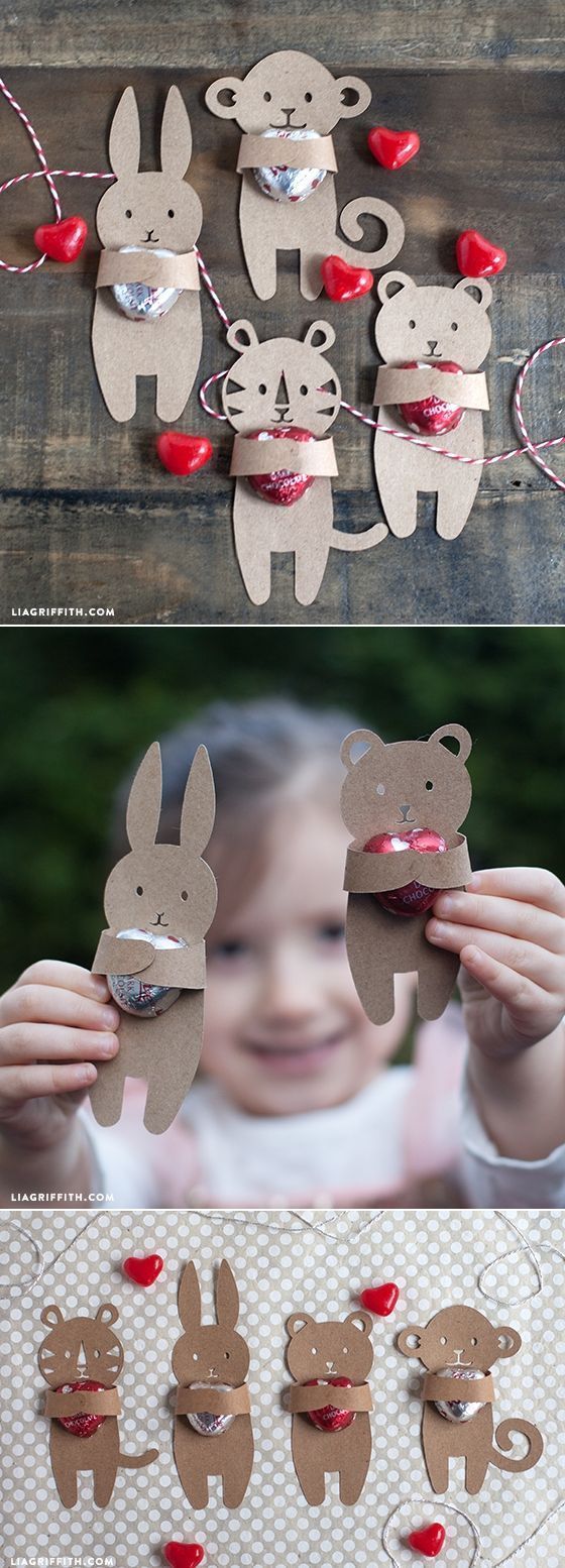 Kids Valentine’s Candy Huggers