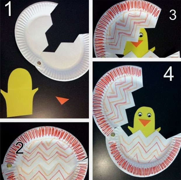 Easter Craft with a Paper Chick