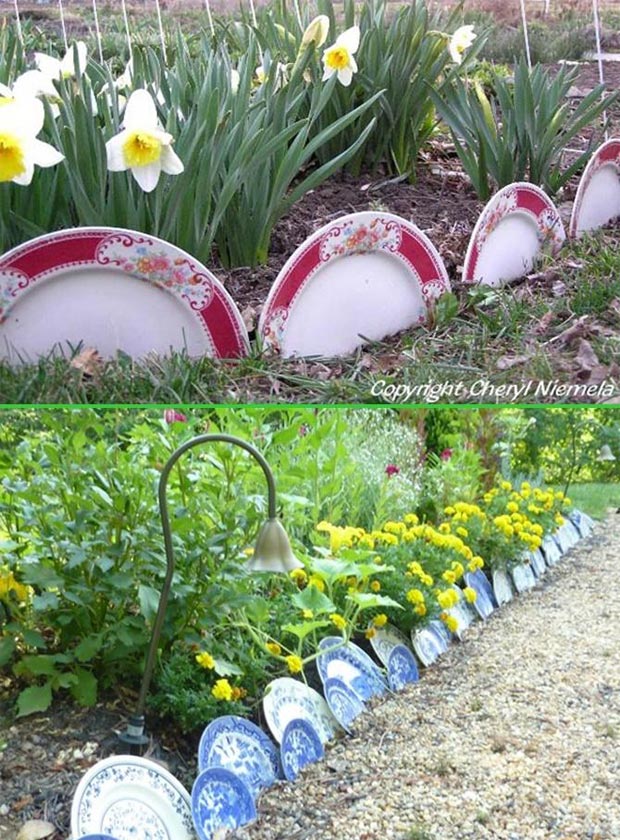 China Plate Dish Garden Edging