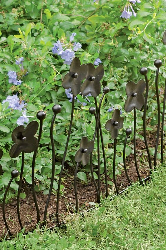 Charming Metal Garden Border