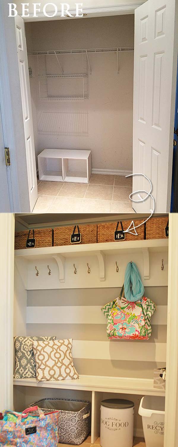 Repurposing a Hall Closet- Military closet 1 of 4 - Build and