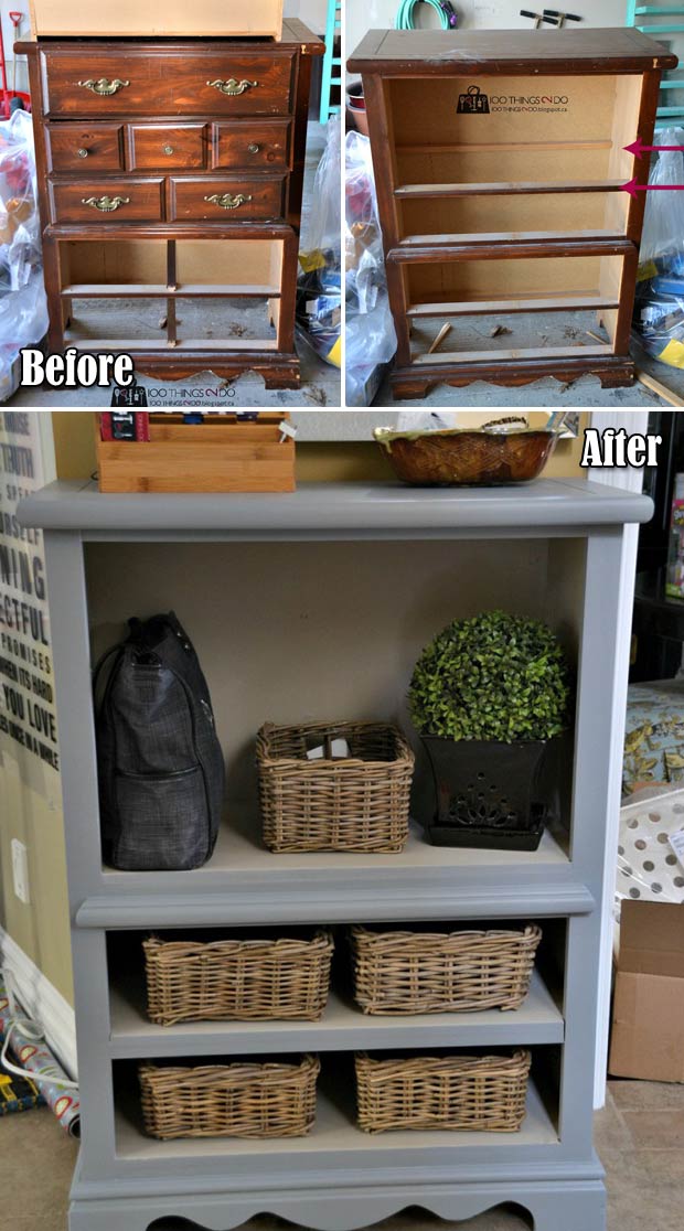 Transform Old Furniture Into Fresh, How To Add Shelves An Old Dresser