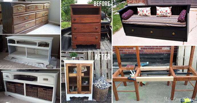 Transform Old Furniture Into Fresh, Ideas Recycle Old Dresser Drawers