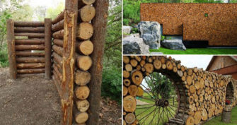 Build a Cordwood Fence for Yard Privacy