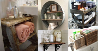 21 Storage Pieces To Add Farmhouse Style to Bathroom
