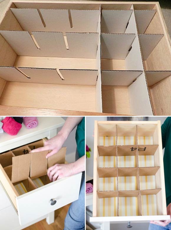 Easy DIY Drawer Divider Organizers