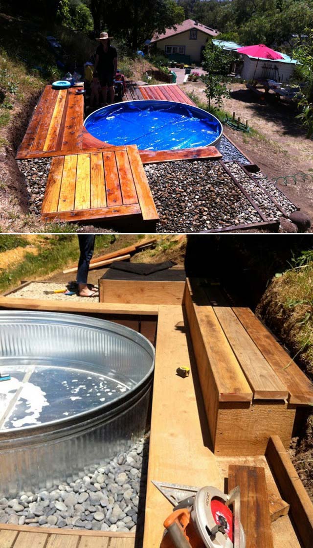 Stock Tank Pools Let You Stay Cool & 20 DIY Stock Tank Pool Ideas