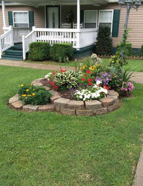 22 Mind-Blowing Front Yard Flower Bed Ideas
