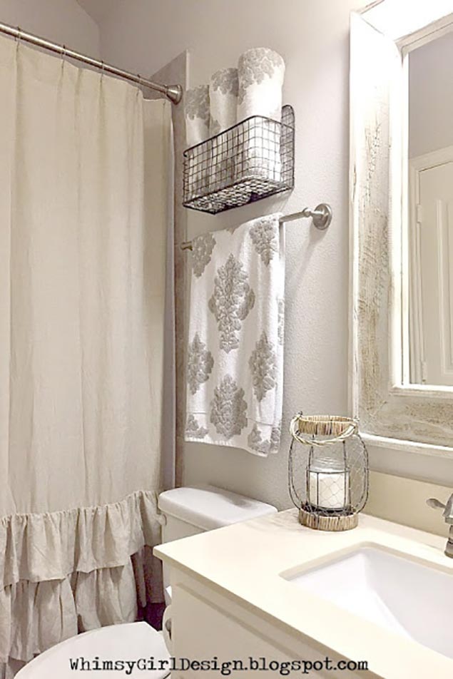 10 Small Bathroom Towel Storage Ideas, Hanging Towels In Small Bathroom