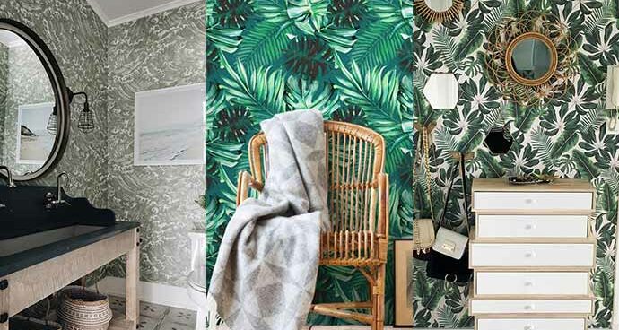 Dark Green Peel-and-stick Wallpaper Inspiration You Will Love