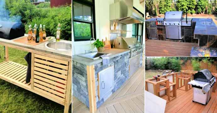 Inexpensive DIY Outdoor Kitchen Ideas