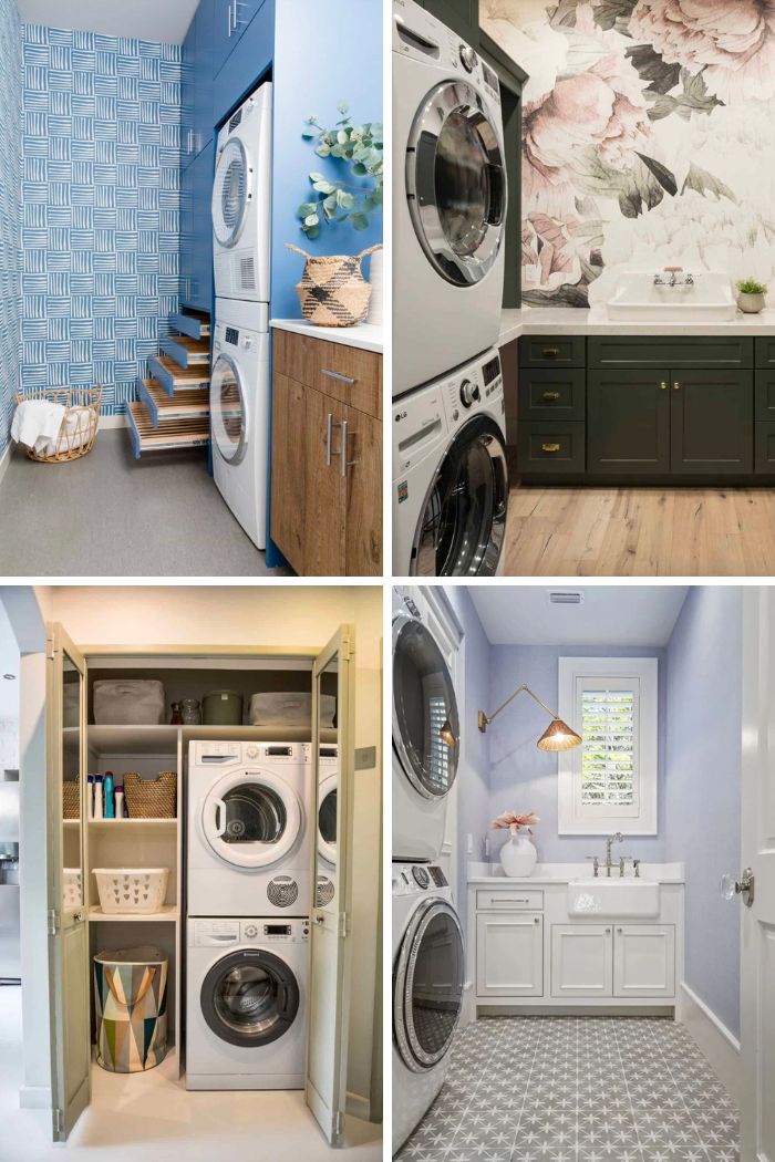 26 Genius Laundry Room Ideas With Stackable Washer Dryers 26 Genius Laundry Room Ideas With Stackable Washer Dryers